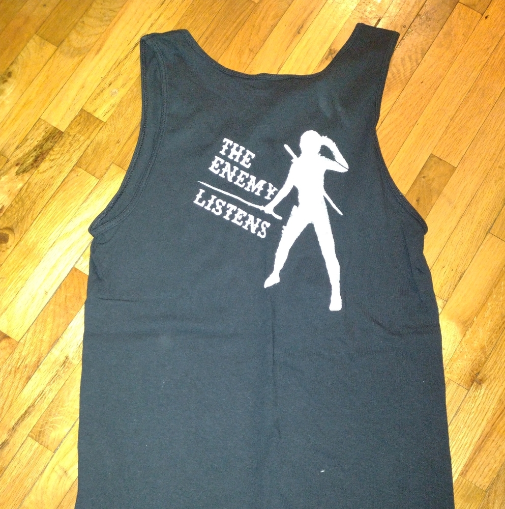 Custom, "The Enemy Listens" Upcycle Tank